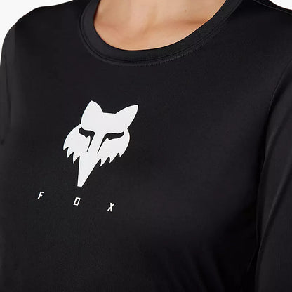 Polera Bicicleta Mujer Ranger Trudri™ Manga Larga Negro Fox polera bicicleta fox mtb
