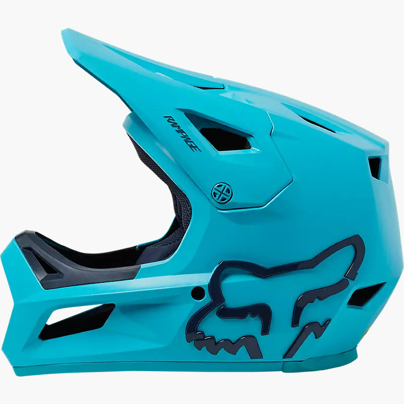 Casco Bicicleta Niño Rampage Celeste Fox | Casco MTB Fox casco fox racing motocross mtb