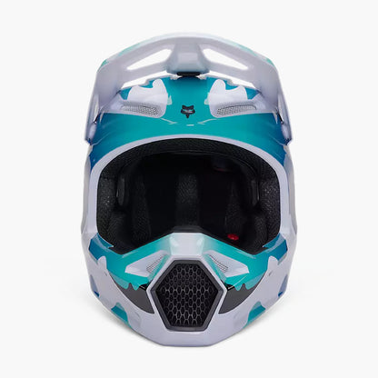 Casco Moto V1 Kozmik Azul/Blanco Fox | Casco Moto Fox casco fox racing motocross mtb