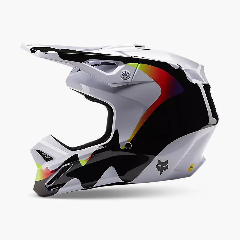 Casco Moto V1 Kozmik Negro/Blanco Fox | Casco Moto Fox casco fox racing motocross mtb