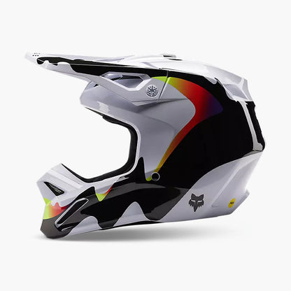 Casco Moto V1 Kozmik Negro/Blanco Fox | Casco Moto Fox casco fox racing motocross mtb