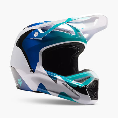 Casco Moto V1 Kozmik Azul/Blanco Fox | Casco Moto Fox casco fox racing motocross mtb