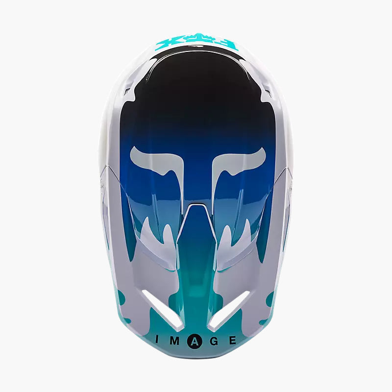 Casco Moto V1 Kozmik Azul/Blanco Fox | Casco Moto Fox casco fox racing motocross mtb