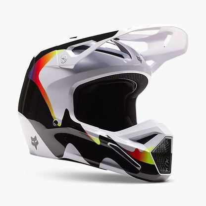 Casco Moto V1 Kozmik Negro/Blanco Fox | Casco Moto Fox casco fox racing motocross mtb