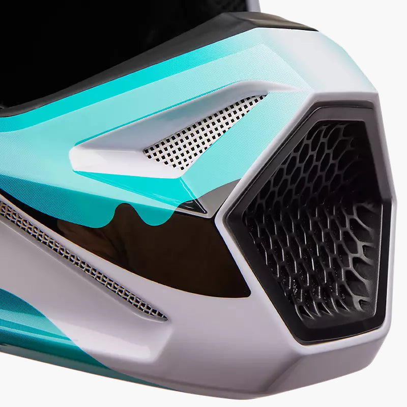 Casco Moto V1 Kozmik Azul/Blanco Fox | Casco Moto Fox casco fox racing motocross mtb