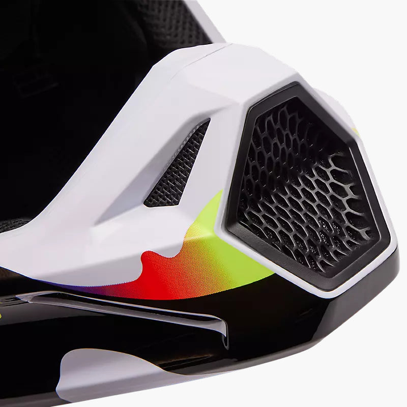 Casco Moto V1 Kozmik Negro/Blanco Fox | Casco Moto Fox casco fox racing motocross mtb