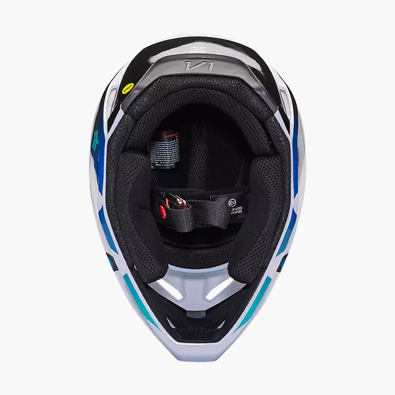 Casco Moto V1 Kozmik Azul/Blanco Fox | Casco Moto Fox casco fox racing motocross mtb