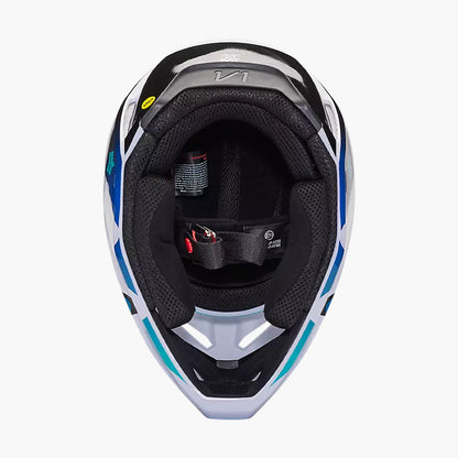 Casco Moto V1 Kozmik Azul/Blanco Fox | Casco Moto Fox casco fox racing motocross mtb