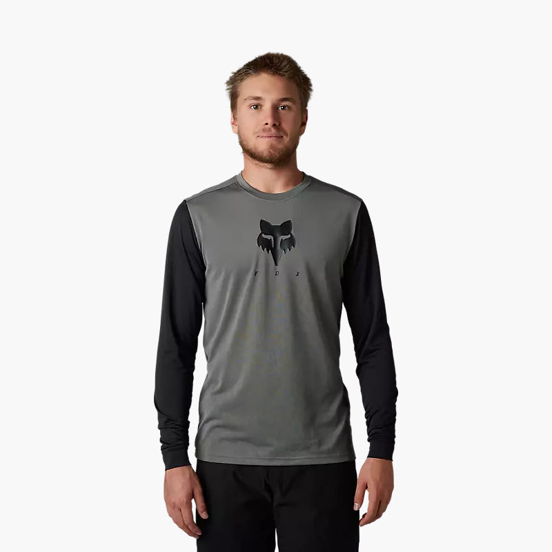 Polera Bicicleta Ranger Trudi™ Manga Larga Gris Fox polera bicicleta fox mtb