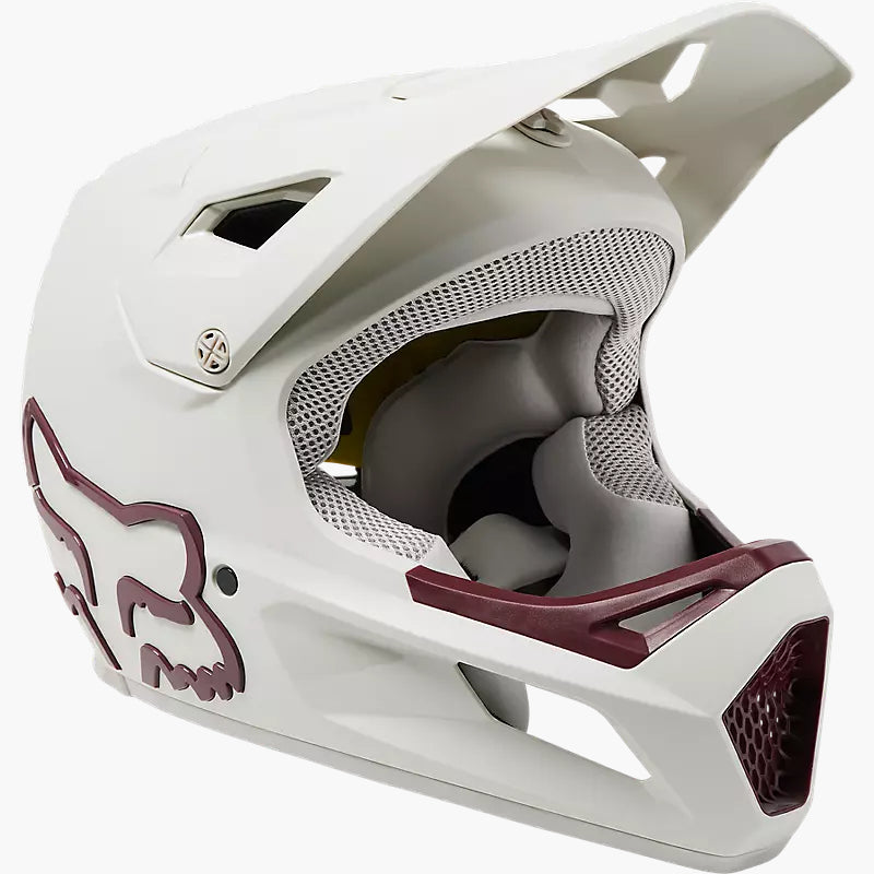 Casco Bicicleta Niño Rampage Blanco Vintage Fox | Casco MTB Fox casco fox racing motocross mtb