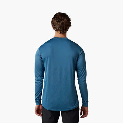 Polera Bicicleta Ranger Trudi™ Manga Larga Azul Fox polera bicicleta fox mtb