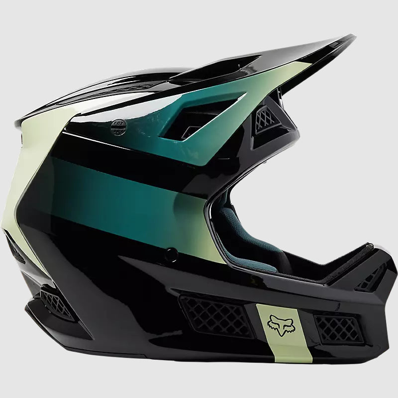 Casco Bicicleta Rampage Pro Carbon MIPS® Negro/Celeste Fox | Casco MTB Fox casco fox racing motocross mtb