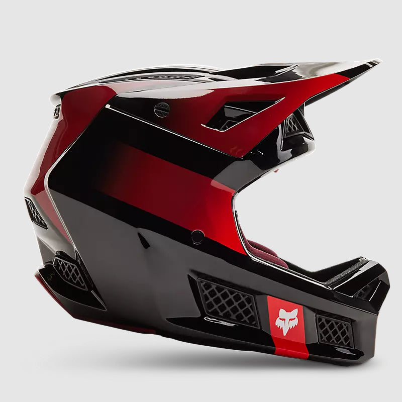 Casco Bicicleta Rampage Pro Carbon MIPS® Glnt Negro/Rojo Fox | Casco MTB Fox casco fox racing motocross mtb