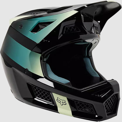 Casco Bicicleta Rampage Pro Carbon MIPS® Negro/Celeste Fox | Casco MTB Fox casco fox racing motocross mtb