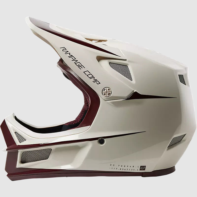 Casco Bicicleta Rampage Comp Stohn Blanco Fox | Casco MTB Fox casco fox racing motocross mtb