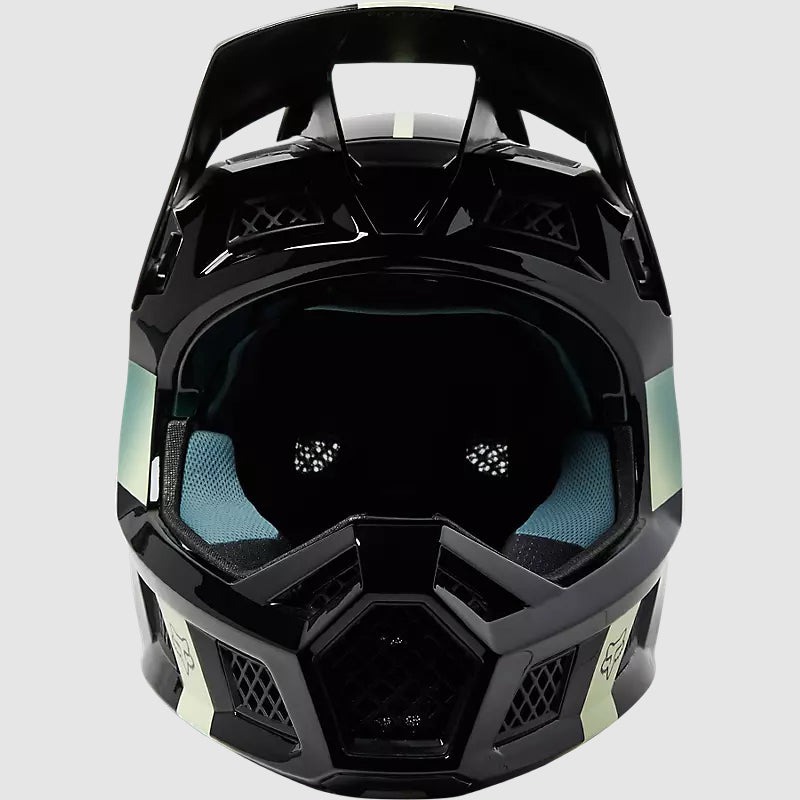 Casco Bicicleta Rampage Pro Carbon MIPS® Negro/Celeste Fox | Casco MTB Fox casco fox racing motocross mtb