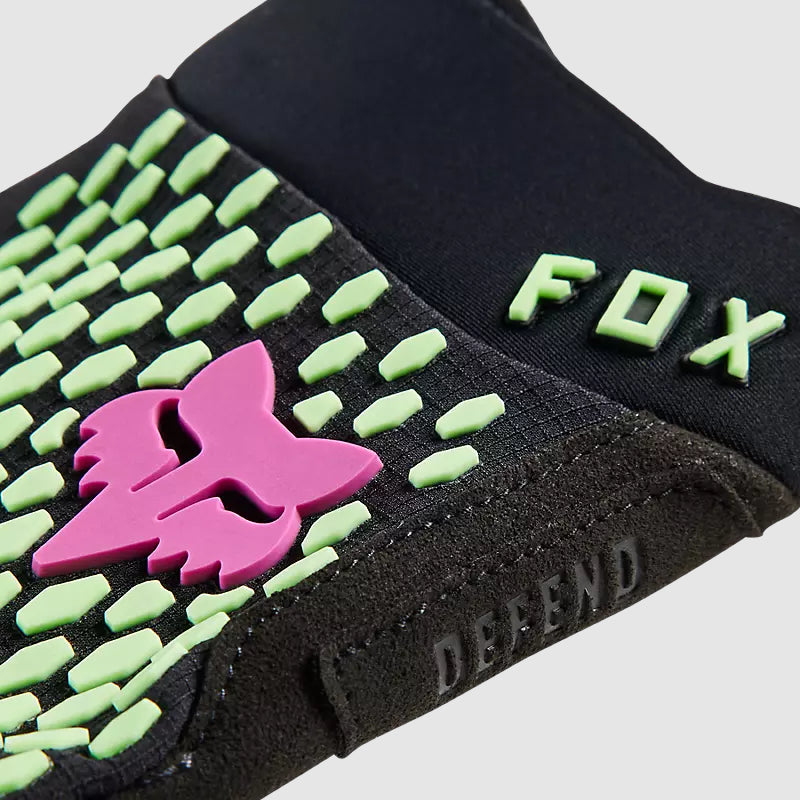 Guantes Bicicleta Niño Defend Menta Fox