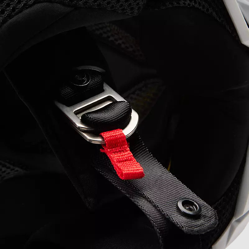 Casco Bicicleta Rampage Comp Baysik Blanco/Rojo Fox