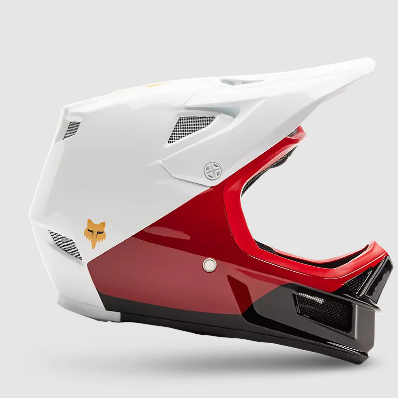 Casco Bicicleta Rampage Comp Baysik Blanco/Rojo Fox