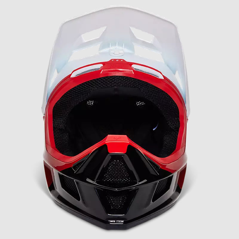 Casco Bicicleta Rampage Comp Baysik Blanco/Rojo Fox