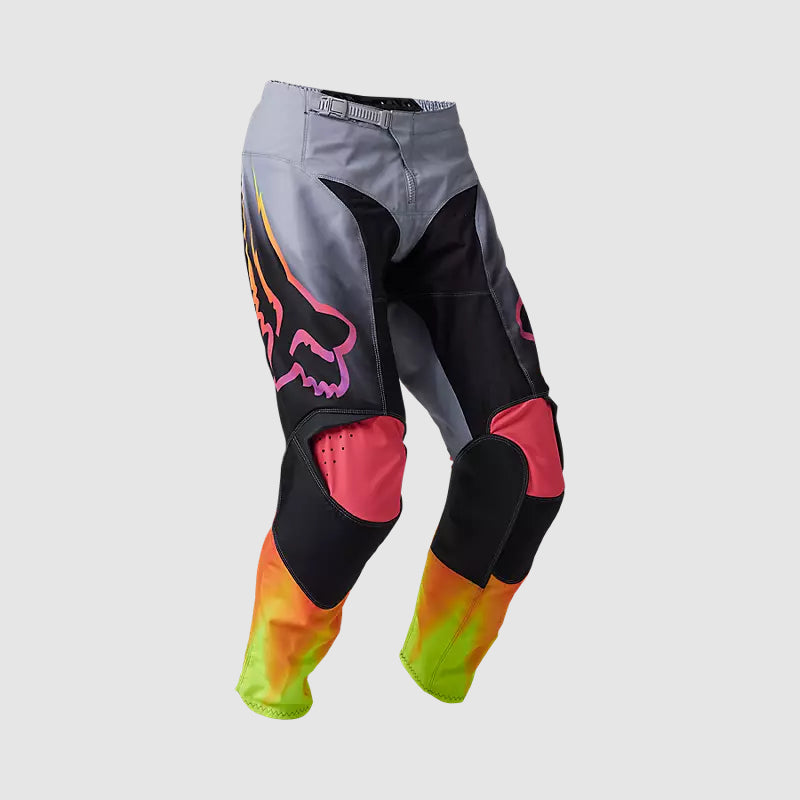Pantalon Fox Moto 180 Statk para Moto Gris/Negro/Rosado