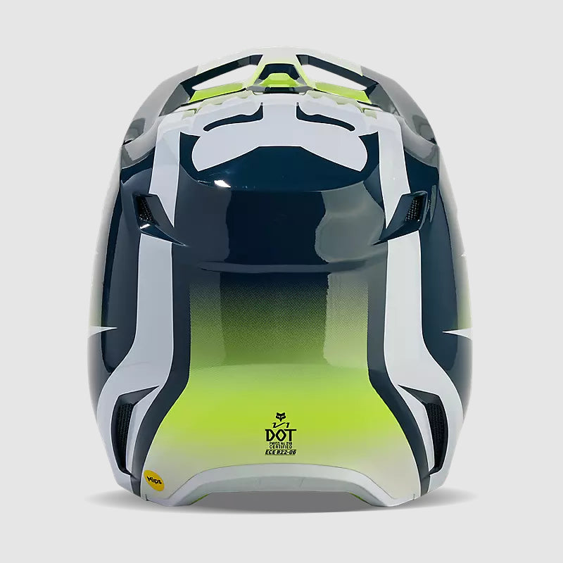 Casco Moto V1 Flora Azul Petroleo Fox | Casco Moto Fox casco fox racing motocross mtb