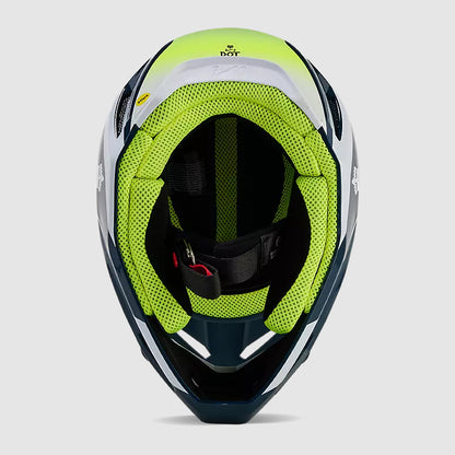 Casco Moto V1 Flora Azul Petroleo Fox | Casco Moto Fox casco fox racing motocross mtb