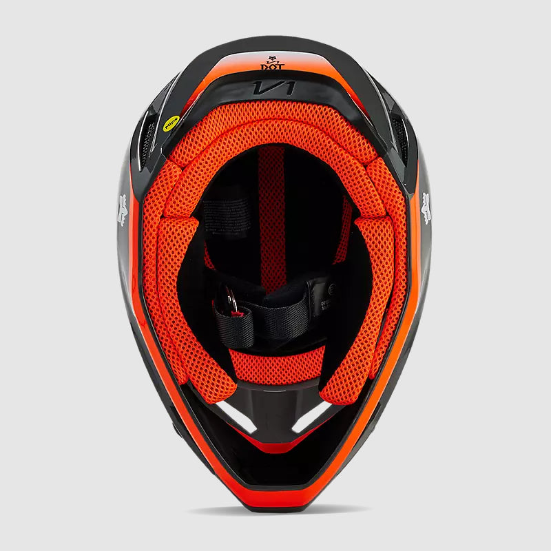 Casco Moto V1 Ballast Gris/Naranjo Fox | Casco Moto Fox casco fox racing motocross mtb