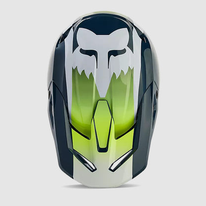 Casco Moto V1 Flora Azul Petroleo Fox | Casco Moto Fox casco fox racing motocross mtb
