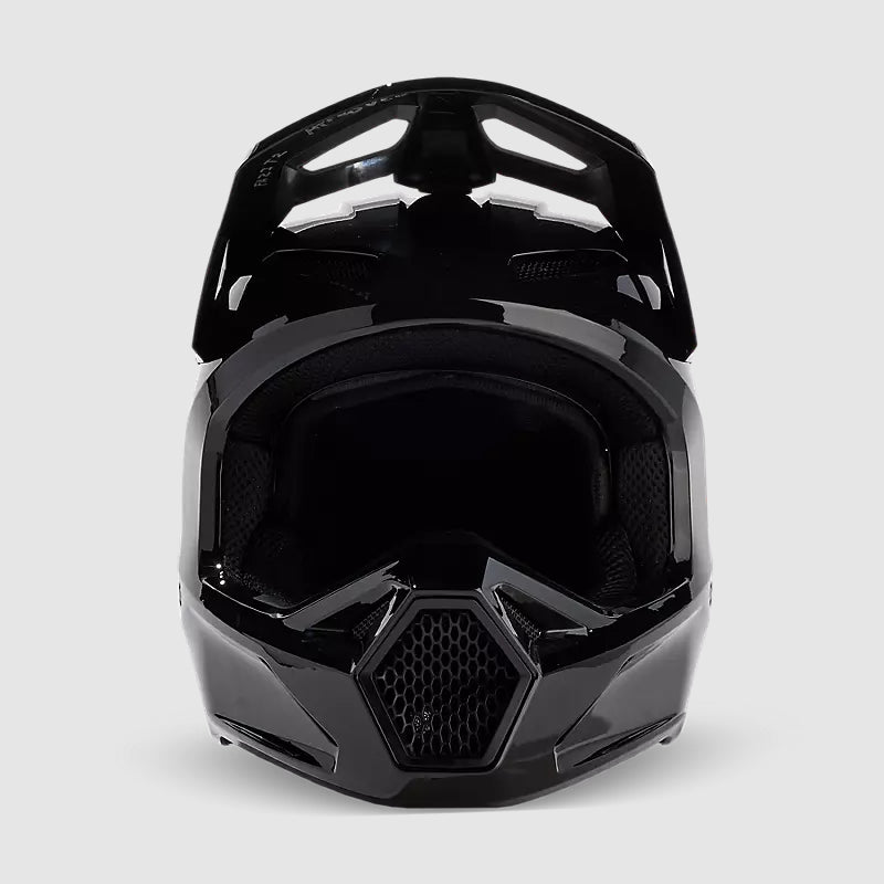 Casco Moto V1 Solid Negro Fox | Casco Moto Fox casco fox racing motocross mtb