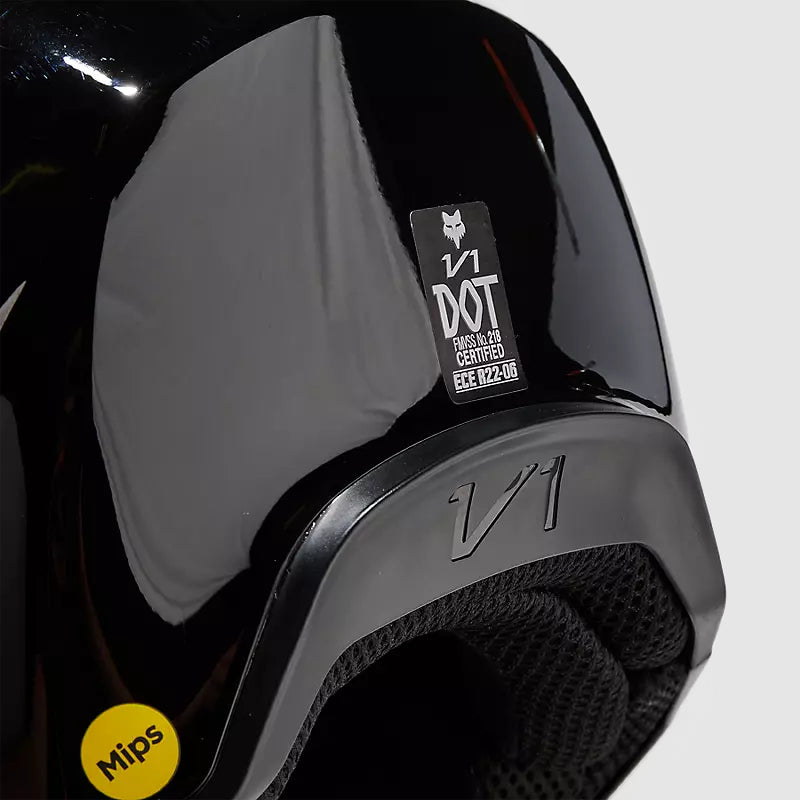 Casco Moto V1 Solid Negro Fox | Casco Moto Fox casco fox racing motocross mtb