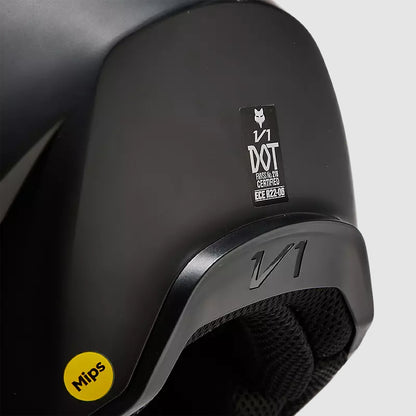 Casco Moto V1 Solid Negro Mate Fox | Casco Moto Fox casco fox racing motocross mtb