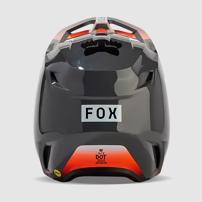 Casco Moto Niño V1 Ballast Gris/Naranjo Fox | Casco Moto Fox casco fox racing motocross mtb
