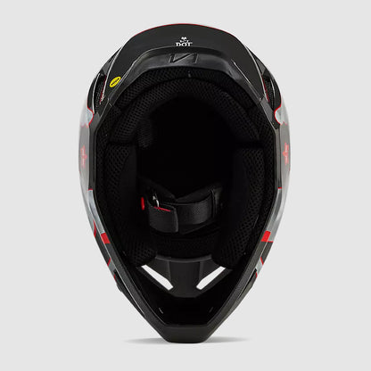 Casco Moto V1 Atlas Gris/Rojo Fox | Casco Moto Fox casco fox racing motocross mtb