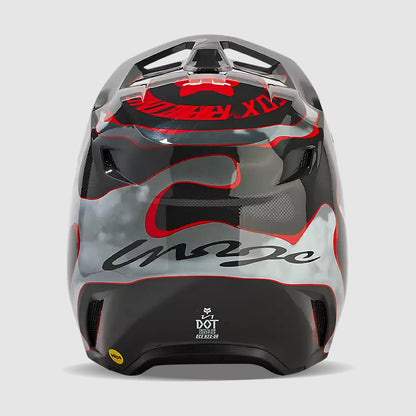 Casco Moto V1 Atlas Gris/Rojo Fox | Casco Moto Fox casco fox racing motocross mtb