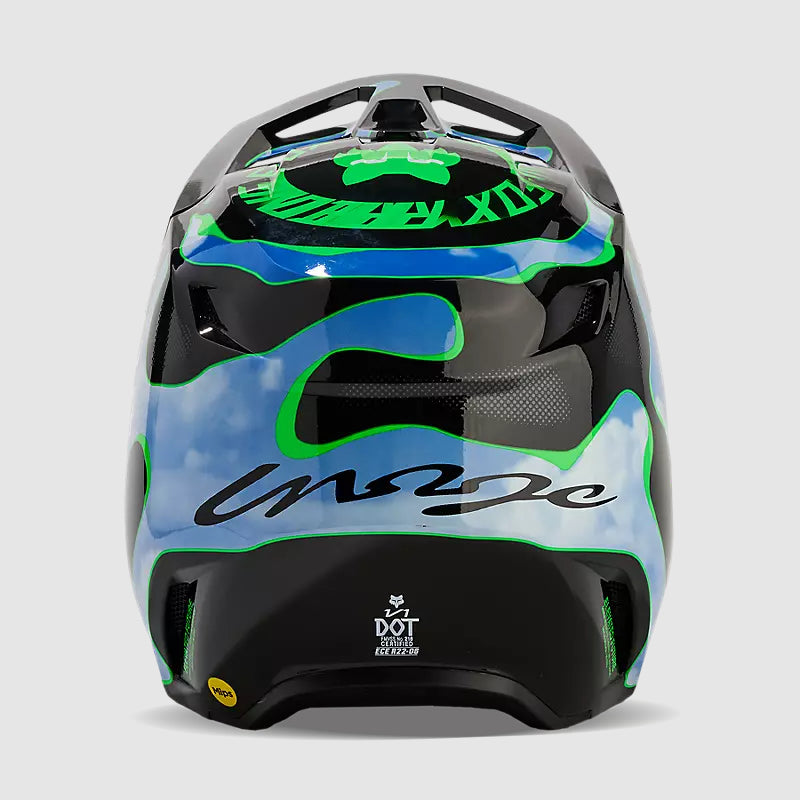 Casco Moto V1 Atlas Negro/Verde Fox | Casco Moto Fox casco fox racing motocross mtb