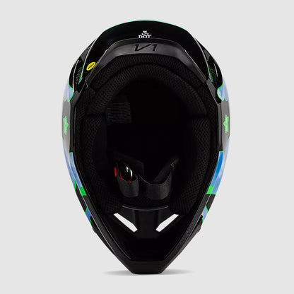 Casco Moto V1 Atlas Negro/Verde Fox | Casco Moto Fox casco fox racing motocross mtb