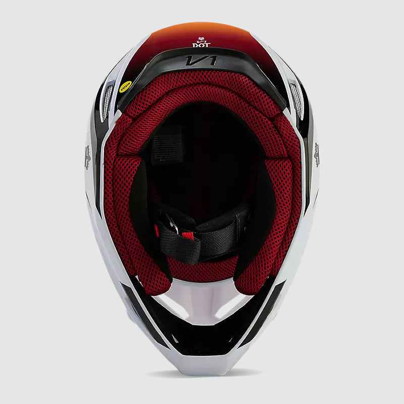 Casco Moto V1 Flora Blanco/Negro Fox | Casco Moto Fox casco fox racing motocross mtb