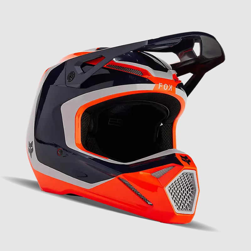 Casco Moto Niño V1 Nitro Naranjo Fox | Casco Moto Fox casco fox racing motocross mtb