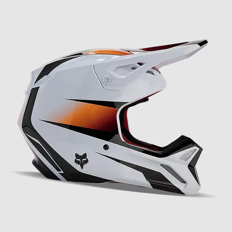 Casco Moto V1 Flora Blanco/Negro Fox | Casco Moto Fox casco fox racing motocross mtb