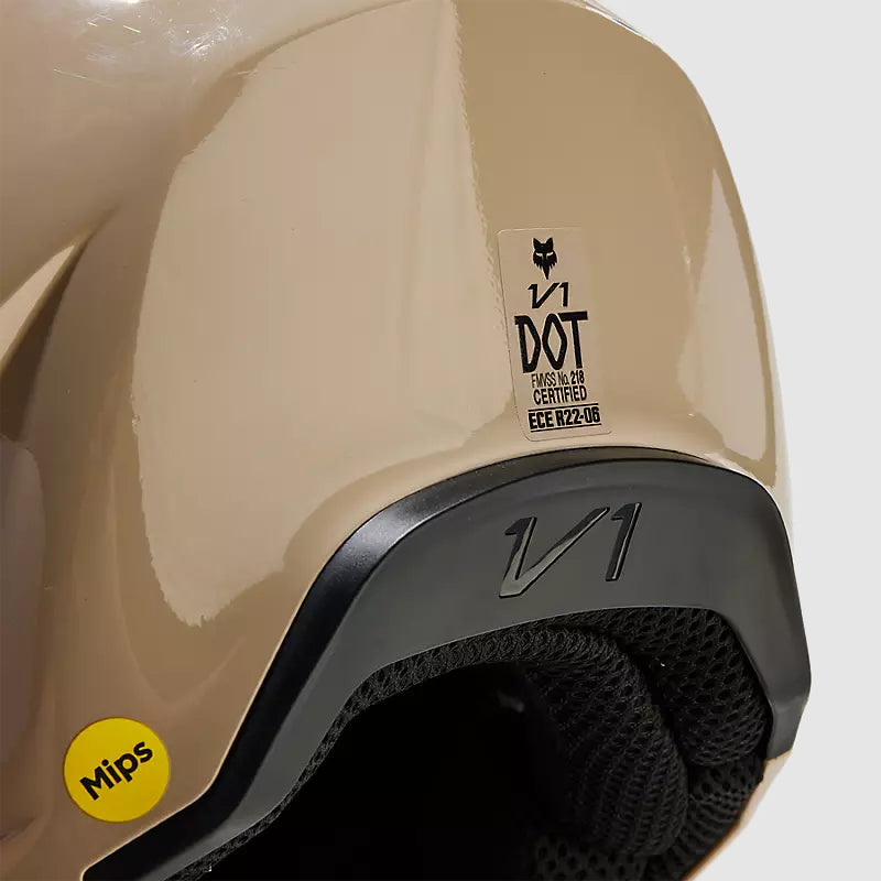Casco Moto V1 Solid Cafe Claro Fox | Casco Moto Fox casco fox racing motocross mtb