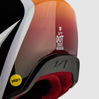 Casco Moto V1 Flora Blanco/Negro Fox | Casco Moto Fox casco fox racing motocross mtb