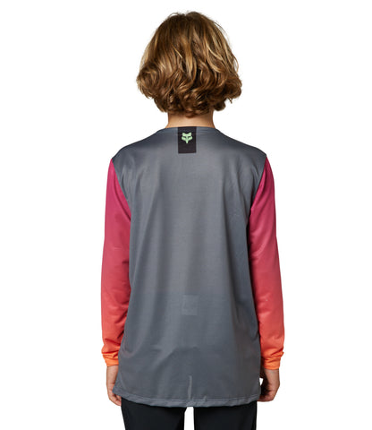 Polera Bicicleta Niño Flexair Manga Larga Gris Fox