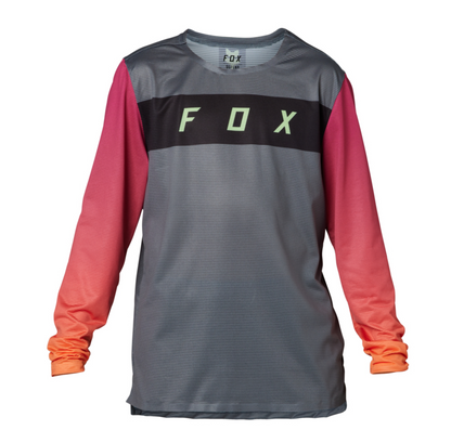 Polera Bicicleta Niño Flexair Manga Larga Gris Fox