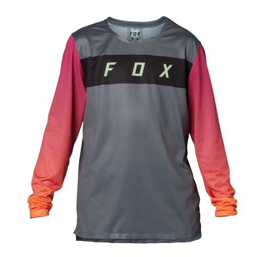 Polera Bicicleta Niño Flexair Manga Larga Gris Fox