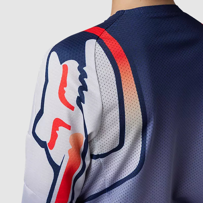 Polera Moto Niño 360 Vizen Azul Fox polera moto fox motocross