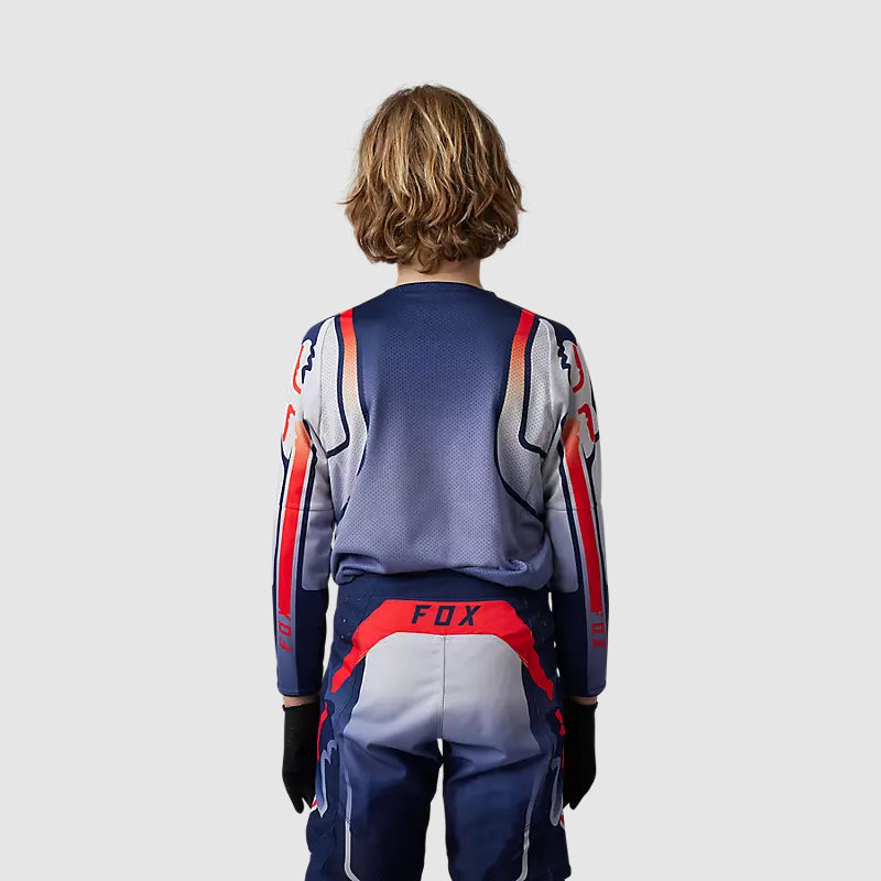 Polera Moto Niño 360 Vizen Azul Fox polera moto fox motocross