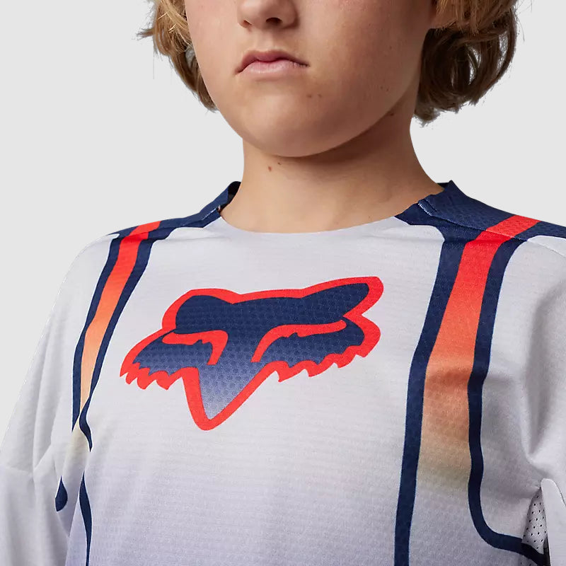 Polera Moto Niño 360 Vizen Azul Fox polera moto fox motocross