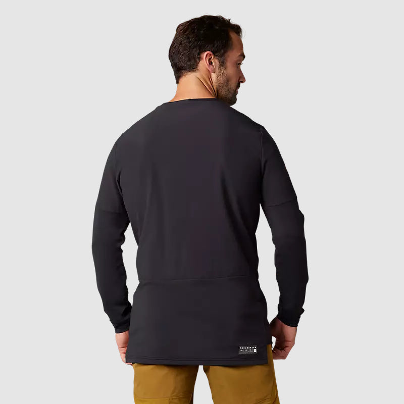 Polera Bicicleta Defend Thermal Manga Larga Negro Fox polera bicicleta fox mtb