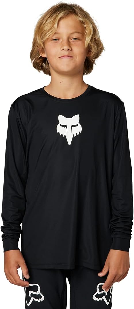 Polera Bicicleta Niño Ranger Manga Larga Negro Fox